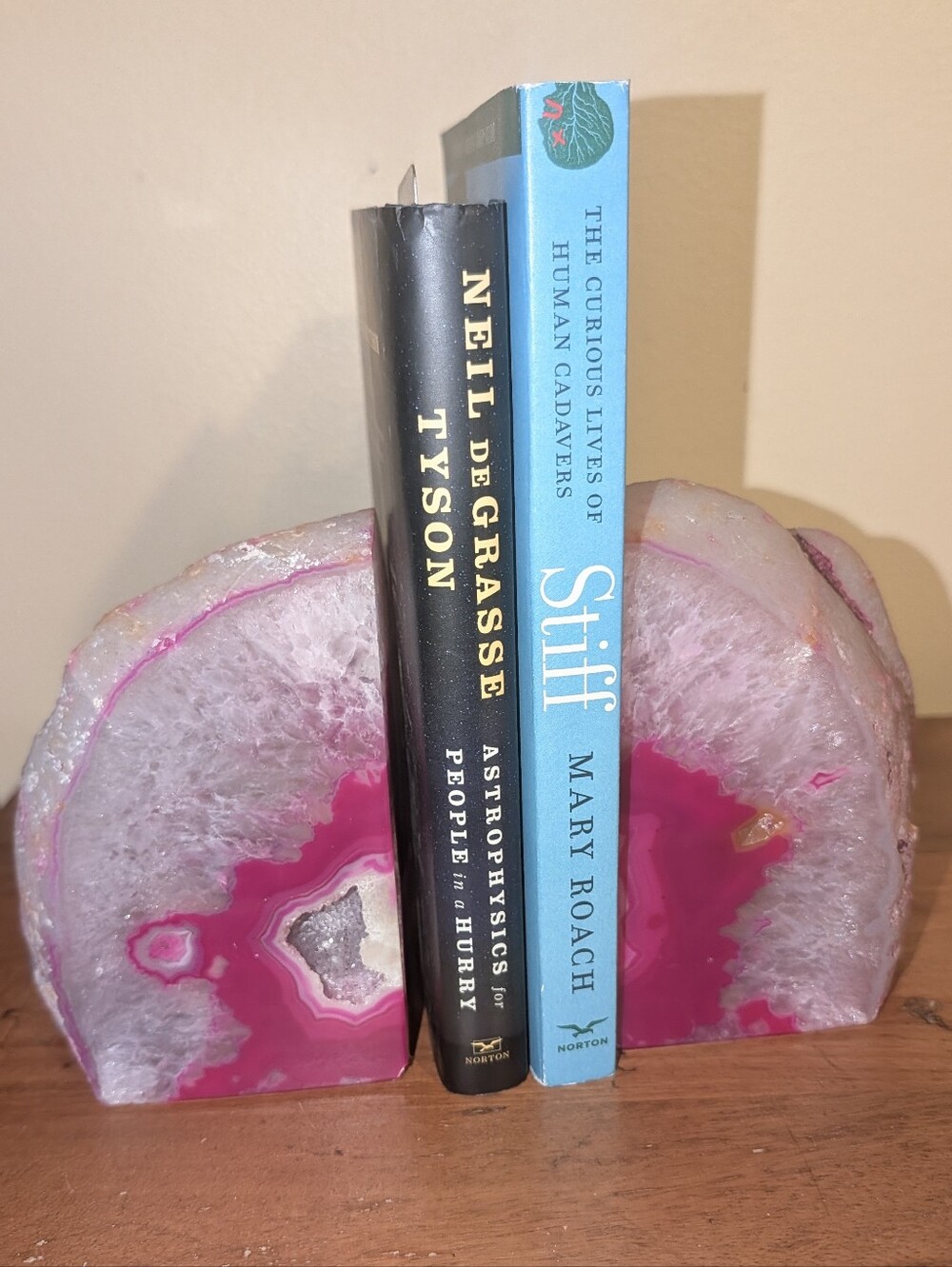 Agate Geode Sections 2pc Pair Of Bookends